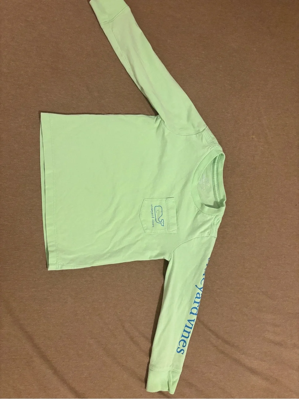 Vineyard Vines Kids' Lime Green Long-Sleeve Tee
